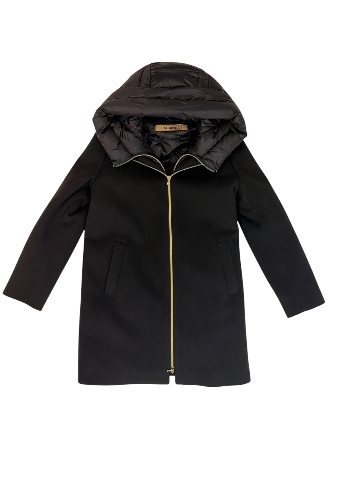 ALBINEA detachable hooded coat Black 10