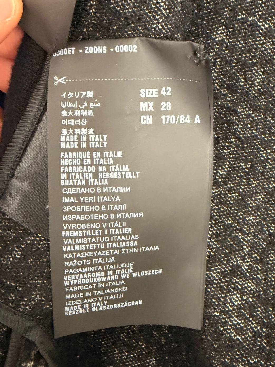 Prada tweed jacket black grey, product photo 5
