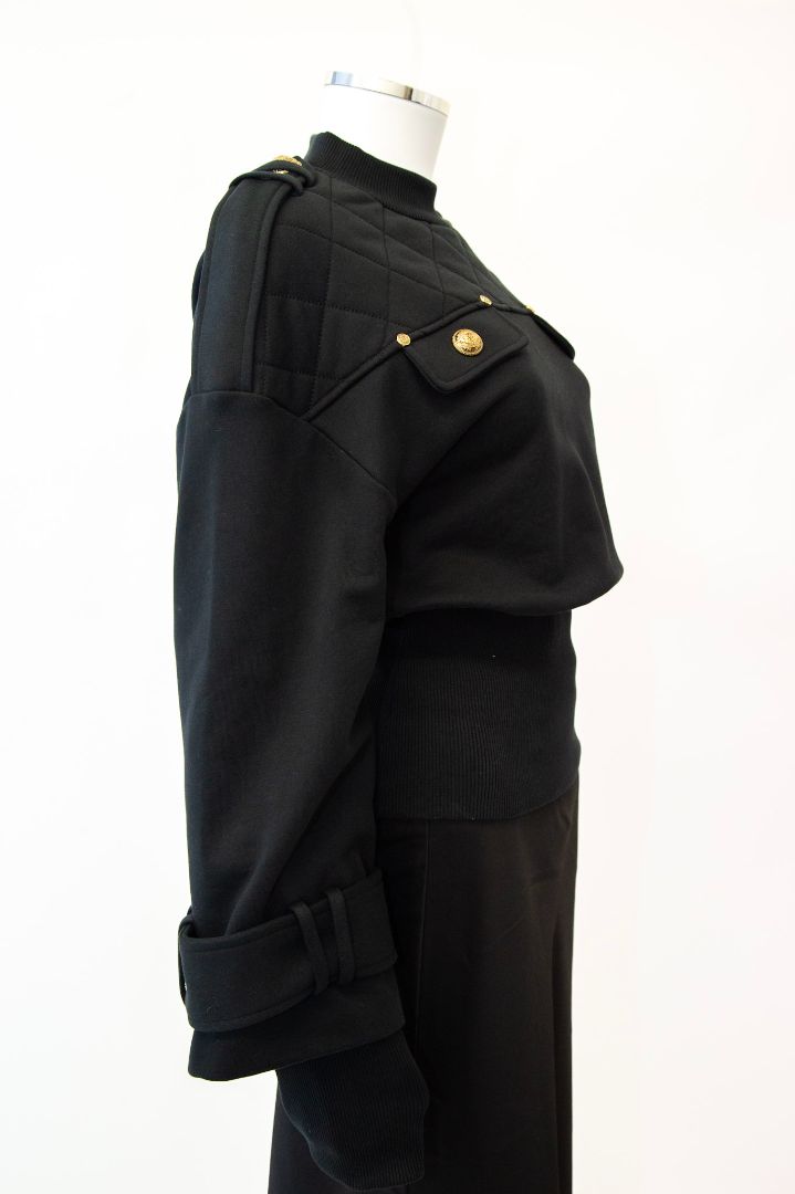 Balmain Military Sweatshirt Black S