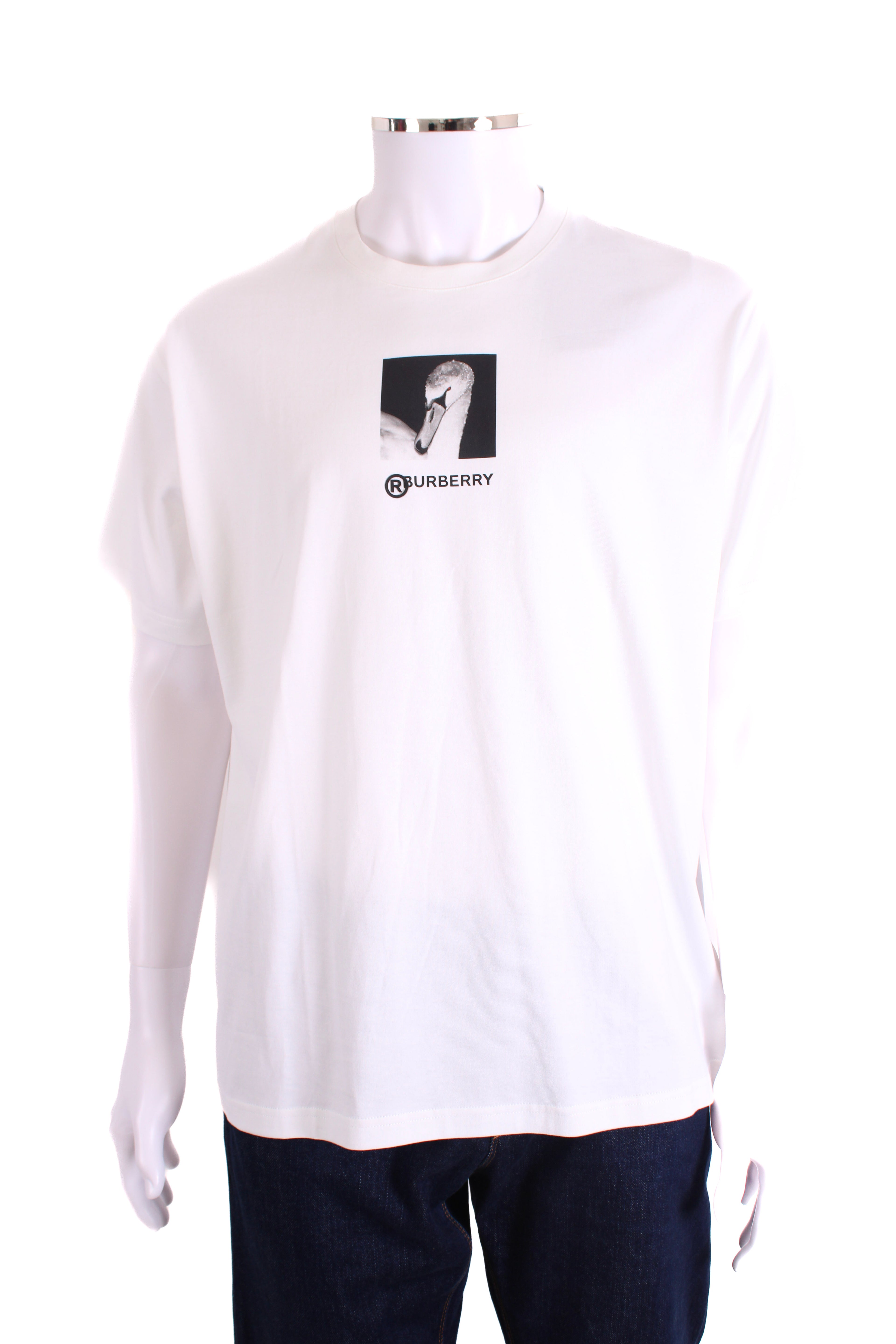 Burberry Swan Print T-shirt White S
