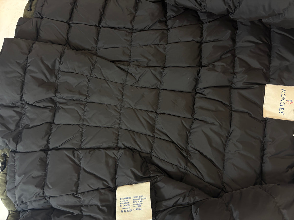 Moncler Fur Trim Jacket Khaki 8