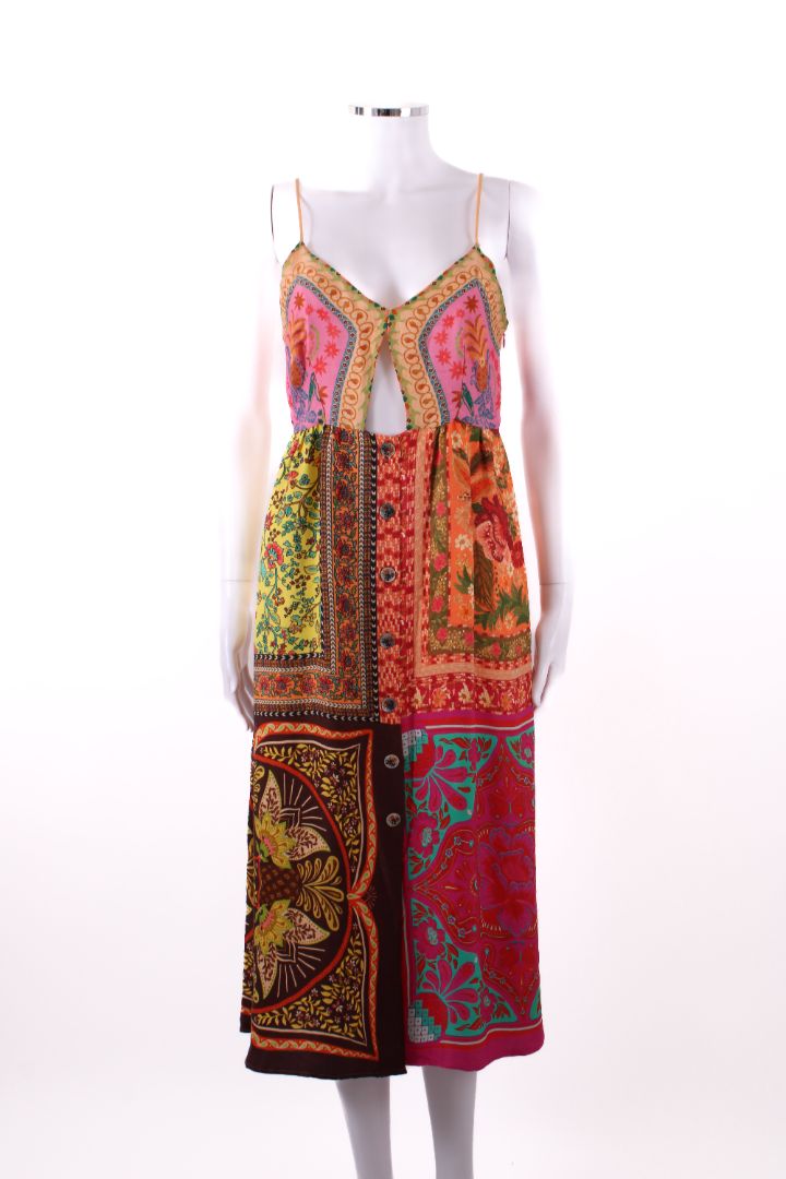 Farm Rio Cami Midi Dress Multi S