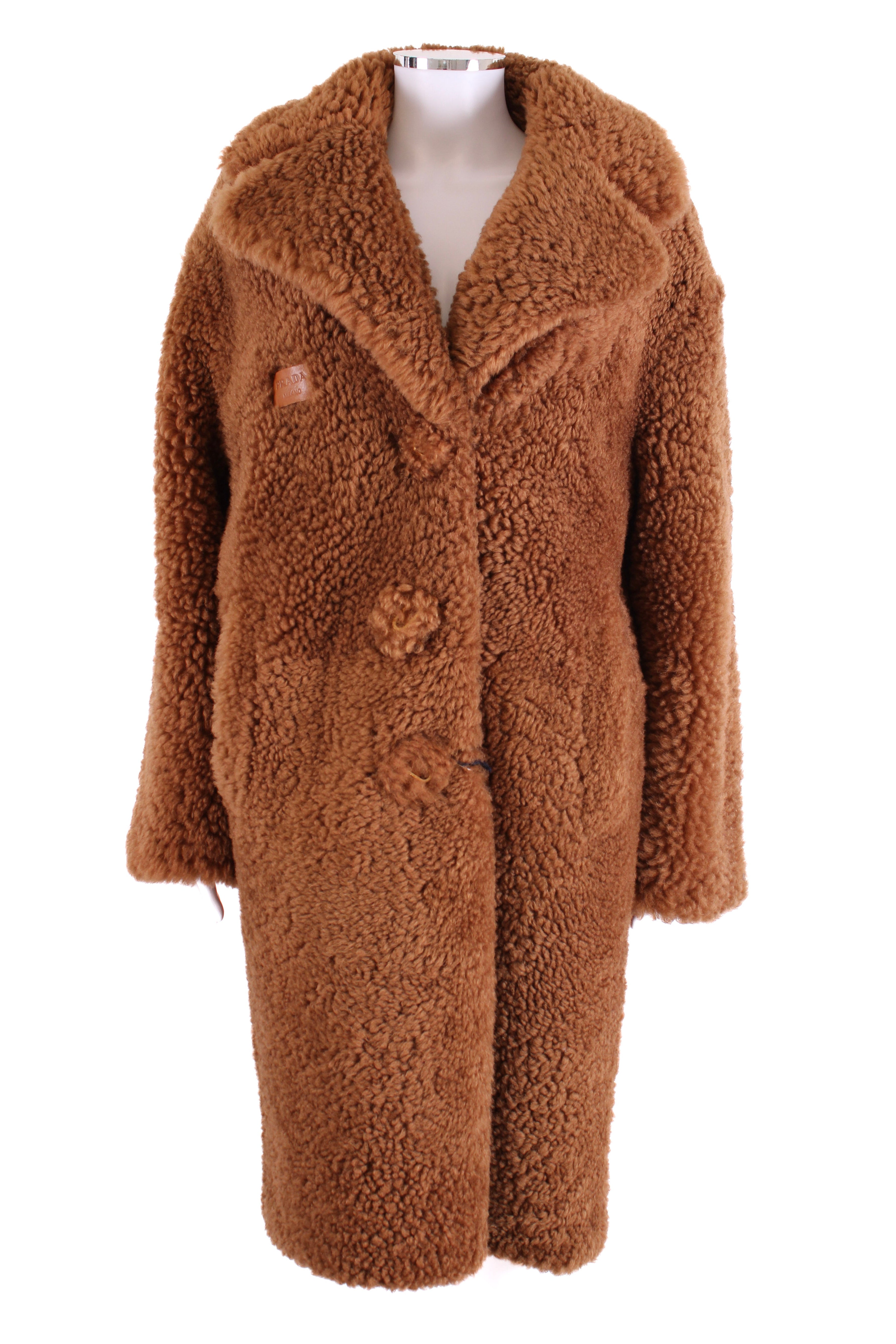 Prada Teddy Coat Brown 40