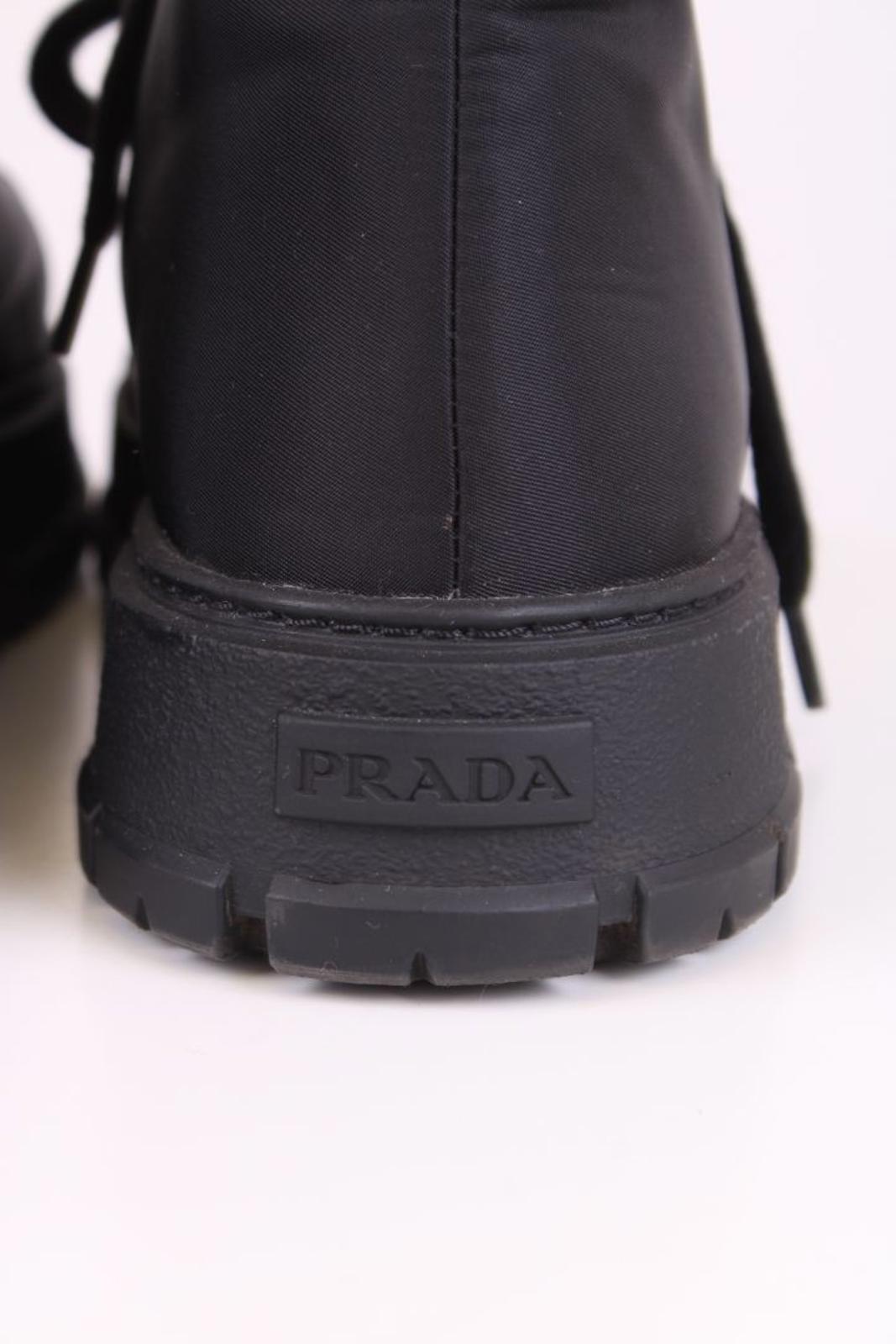 Prada Shearling Lined Trainers Black 40