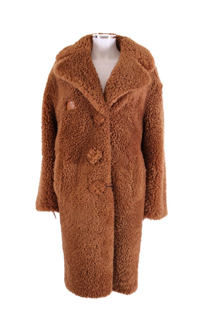 Prada Teddy Coat Brown 40