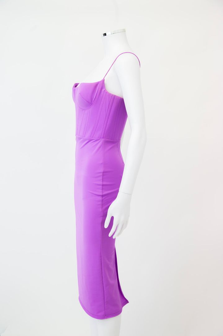 Alex Perry S/S Corset MidiDress Lilac 10