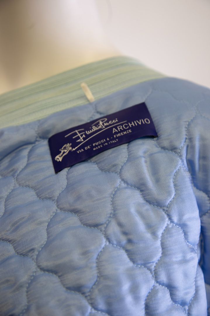 Emilio Pucci Print Bomber Jacket Blue/ Multi Coloured S