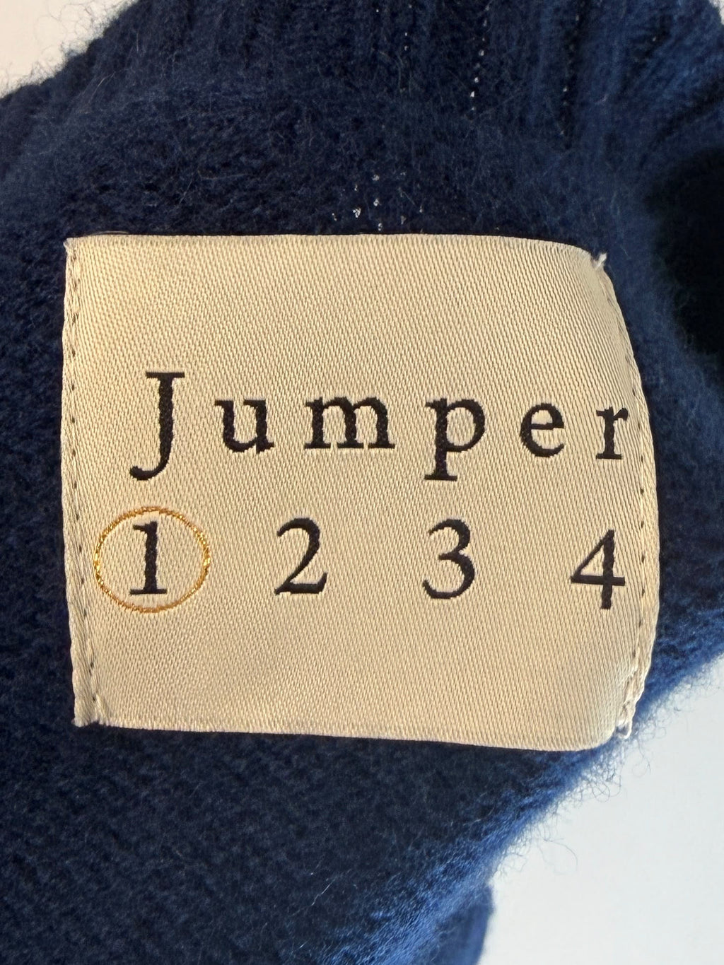 Jumper 1234 L/S Lace Up Jumper Navy 8