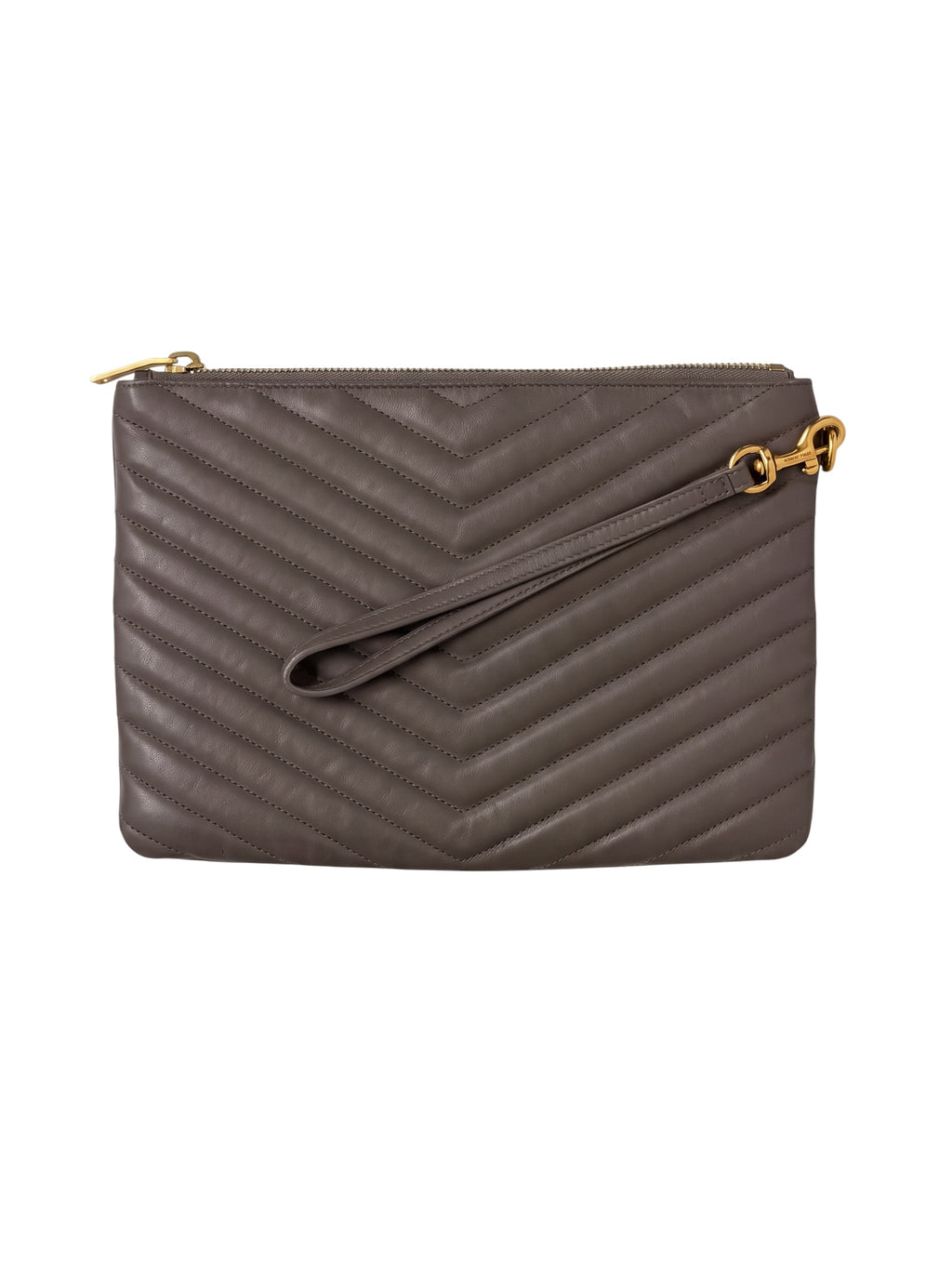 Saint Laurent Cassandre Pouch Grey