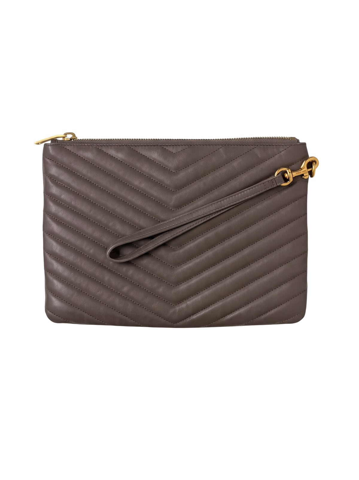 Saint Laurent Cassandre Pouch Grey