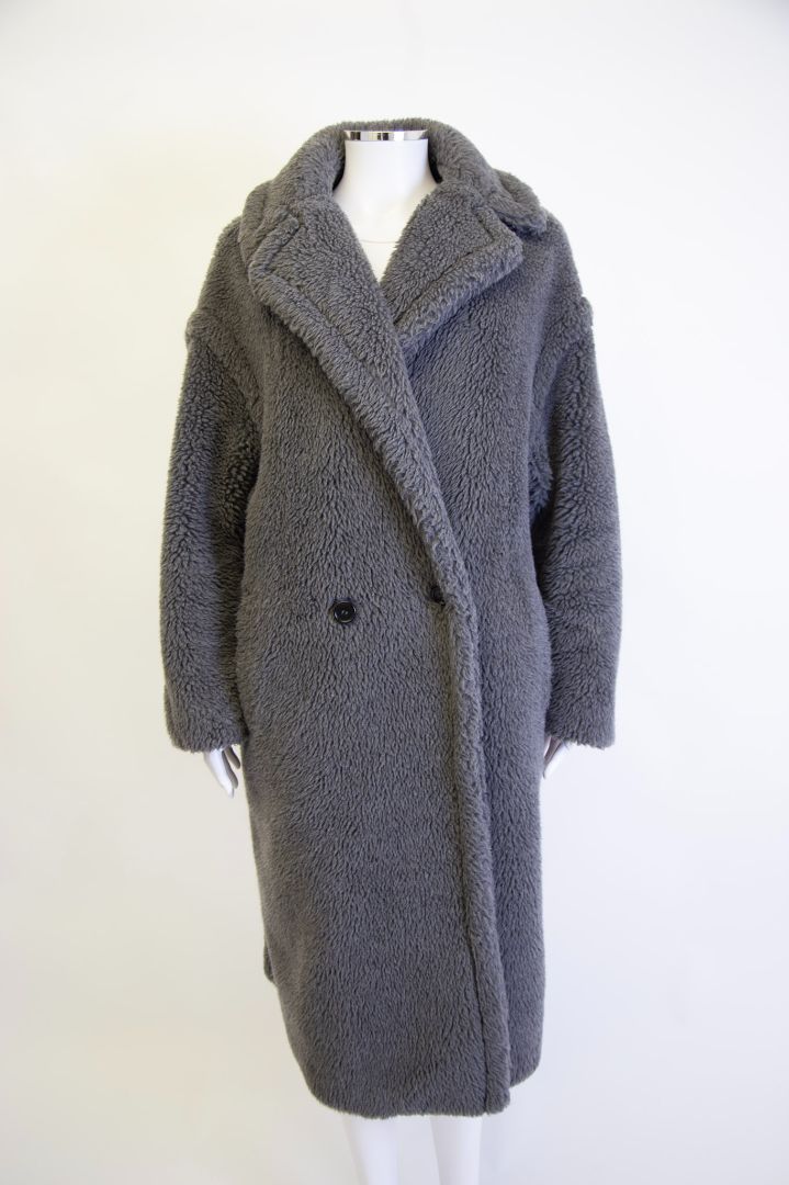 Max Mara Teddy Coat Grey S