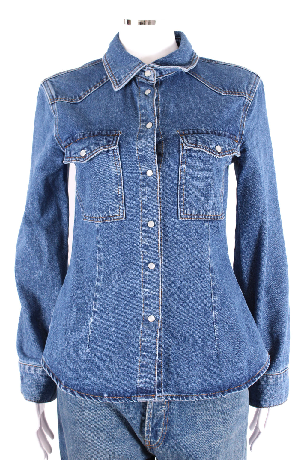 Malina L/S Anthea Shirt Denim 6