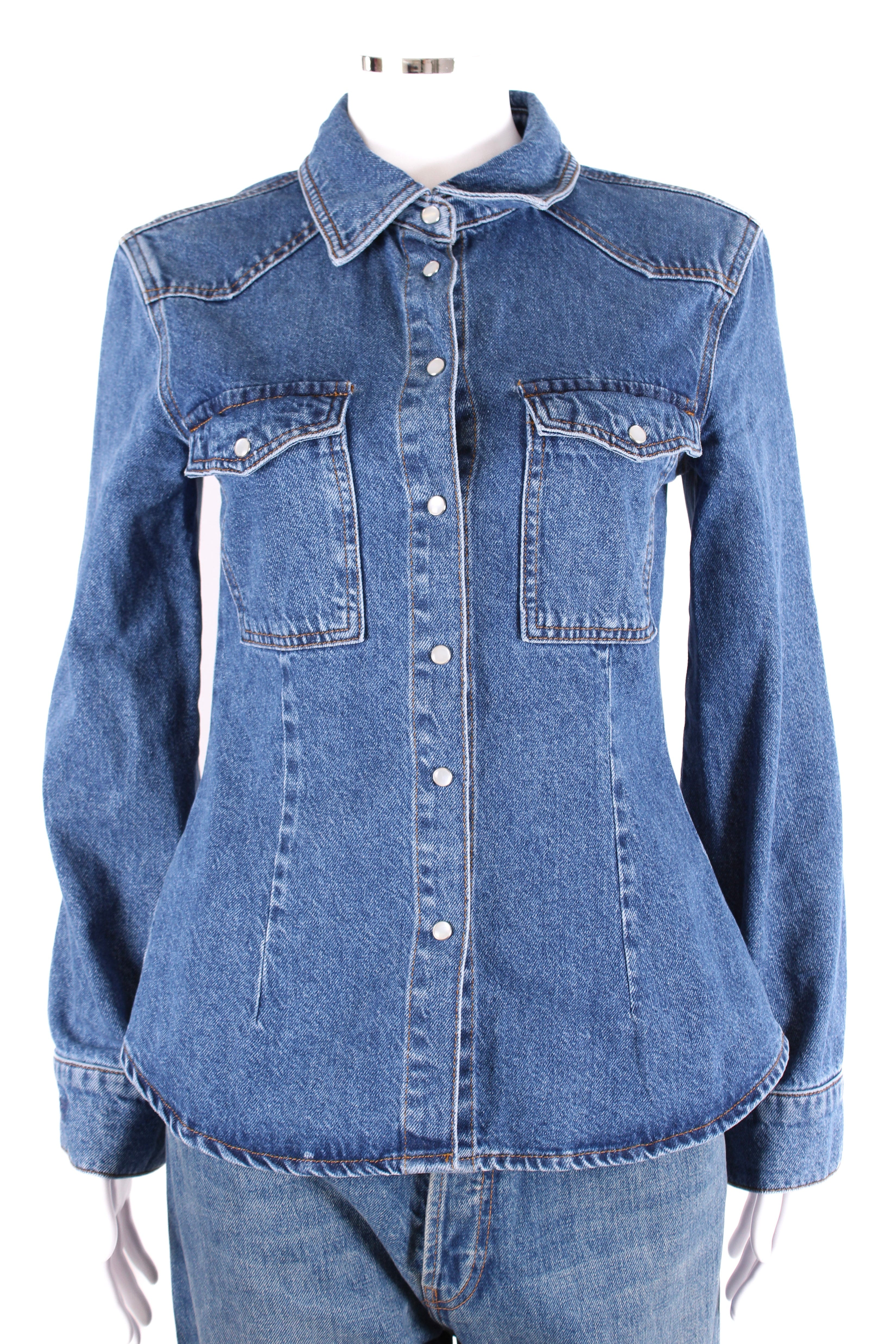 Malina L/S Anthea Shirt Denim 6