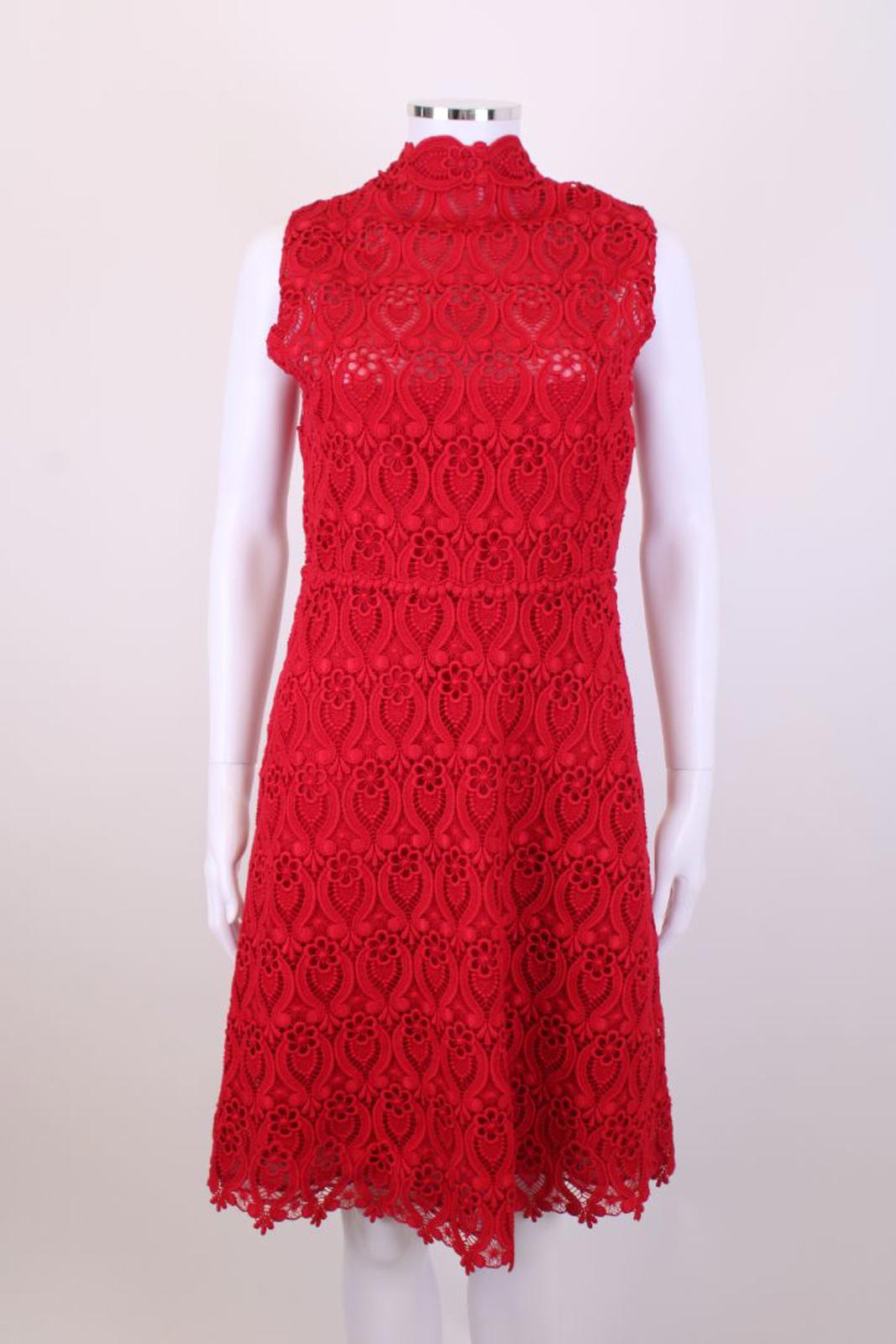 Valentino Spa Lace dress Red 42