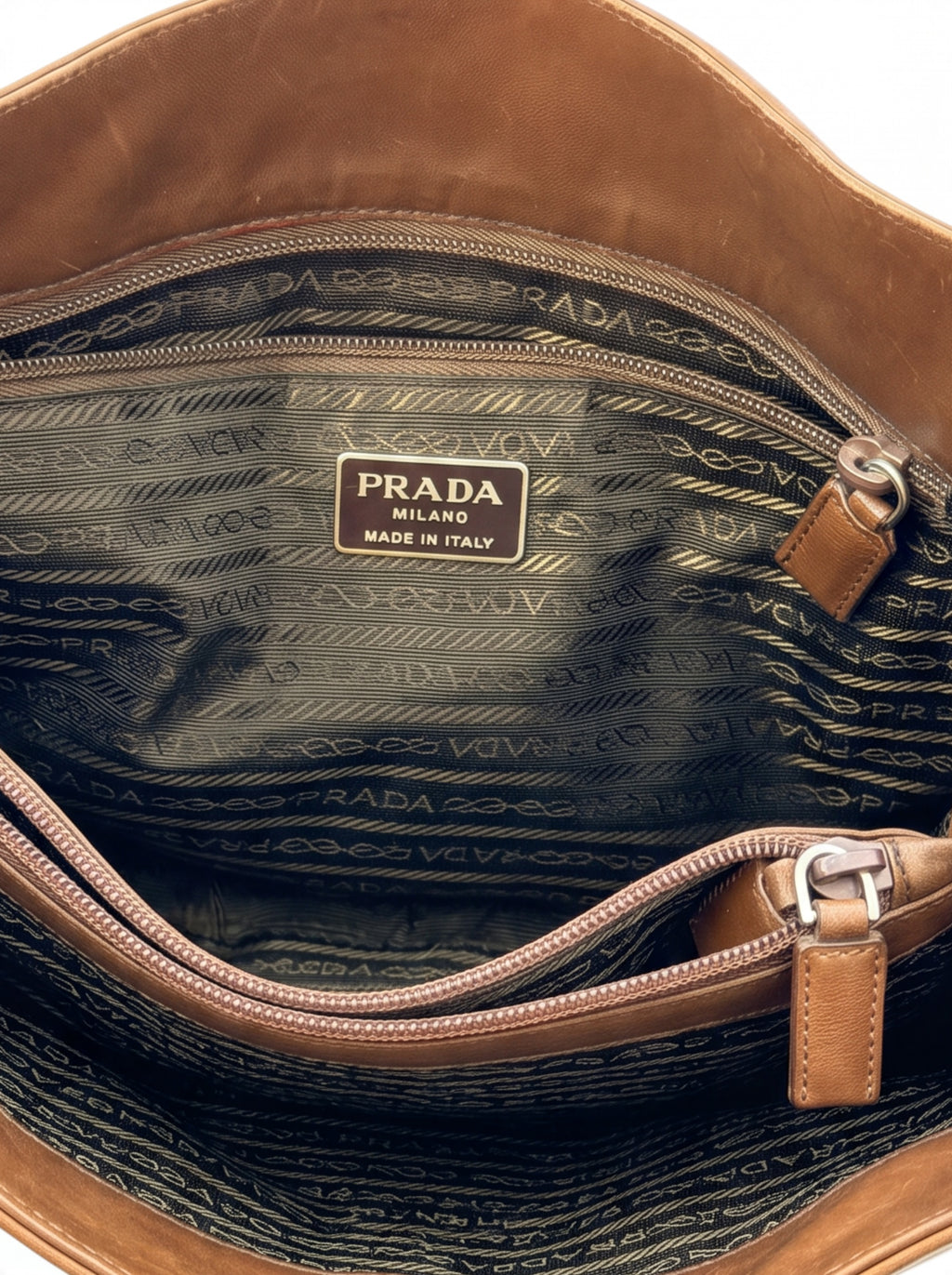 Prada Chain Strap Handbag Brown
