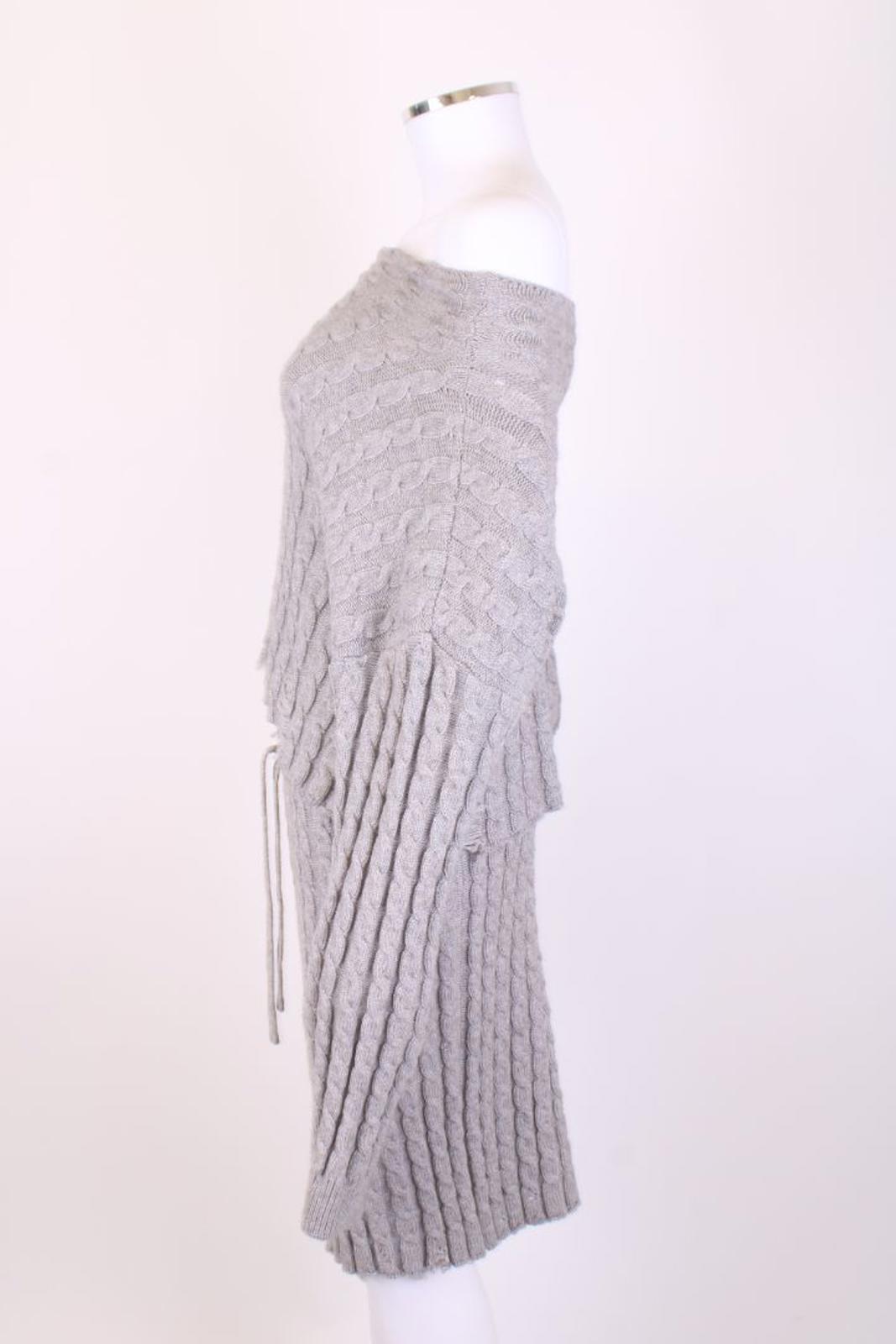 Pinko Knit Jumper/ Skirt Co-ord Grey S/M