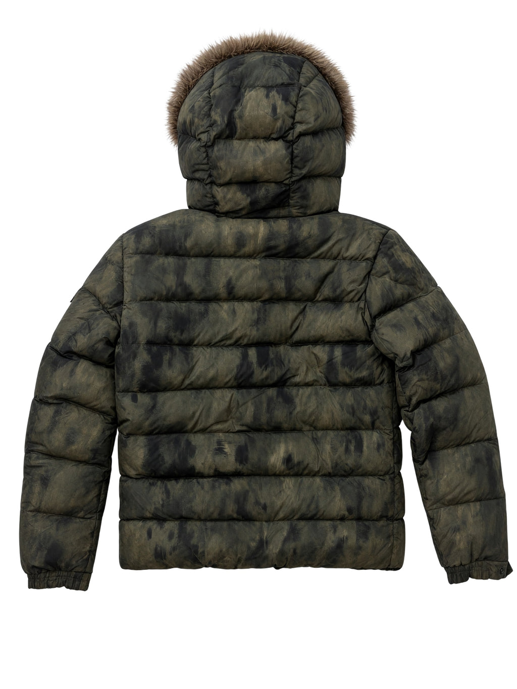 Moncler Fur Trim Byron Jacket Camouflage M