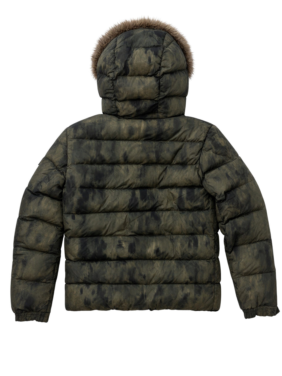 Moncler Fur Trim Byron Jacket Camouflage M