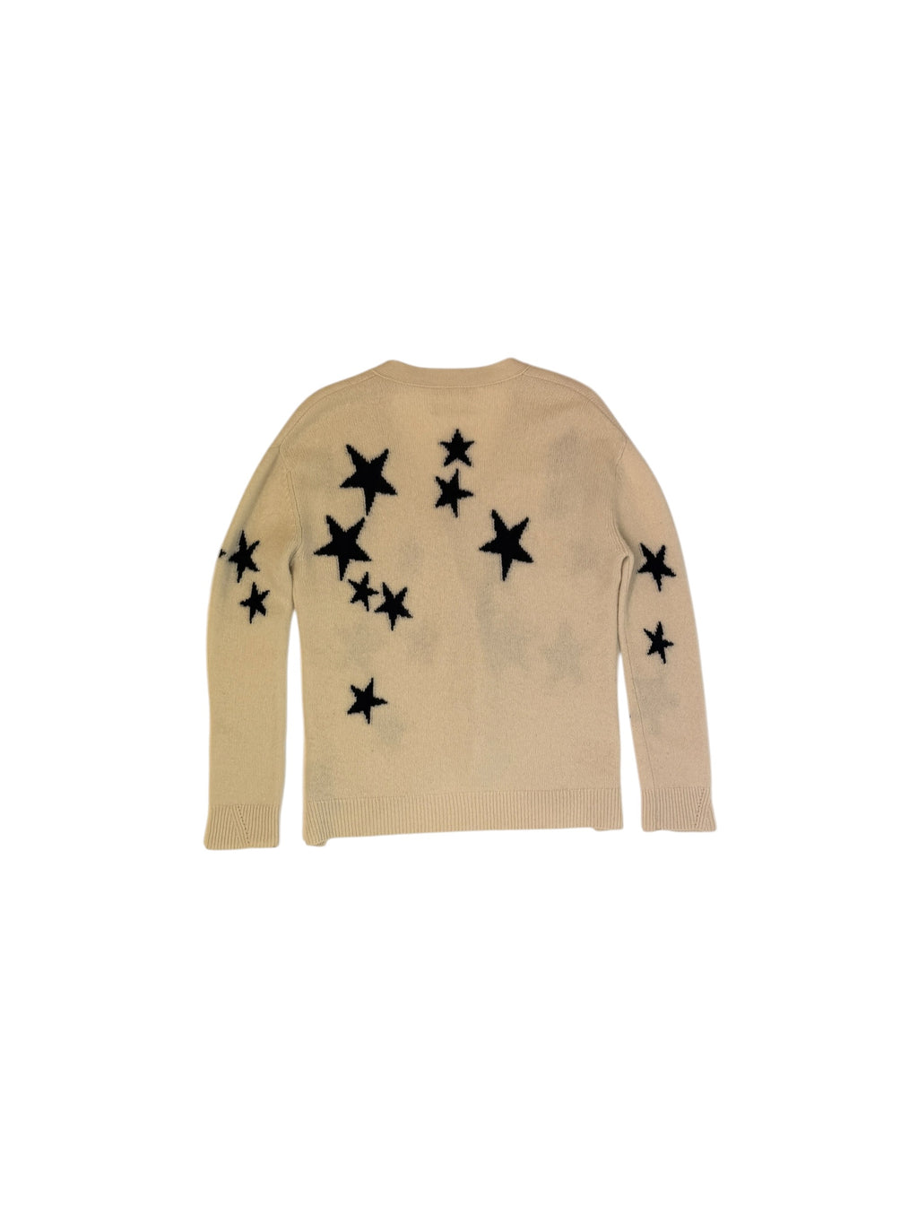 Zadig & Voltaire L/S Star Cardigan Cream/ Navy M