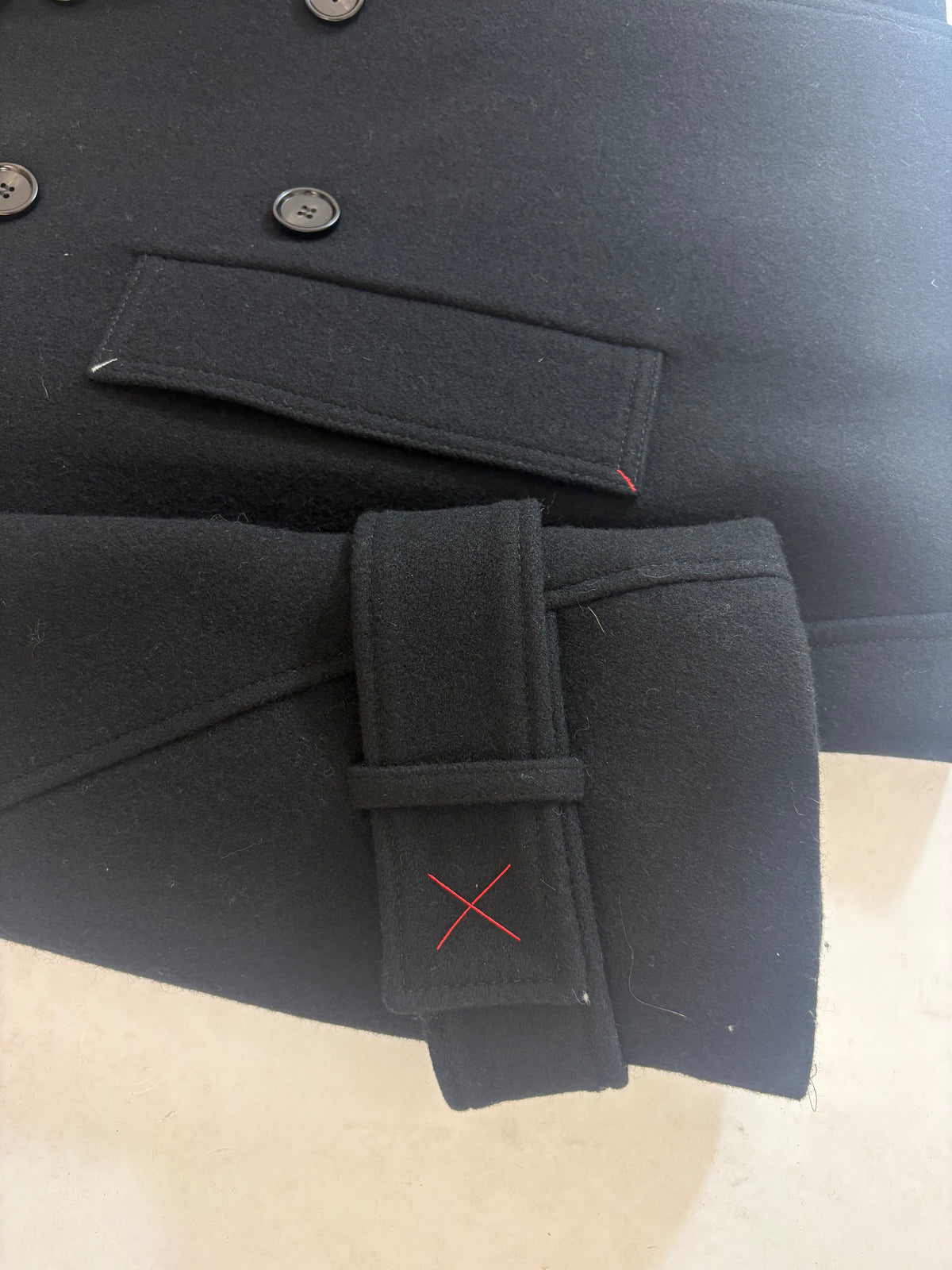 Victoria Beckham Pea Coat Black 6