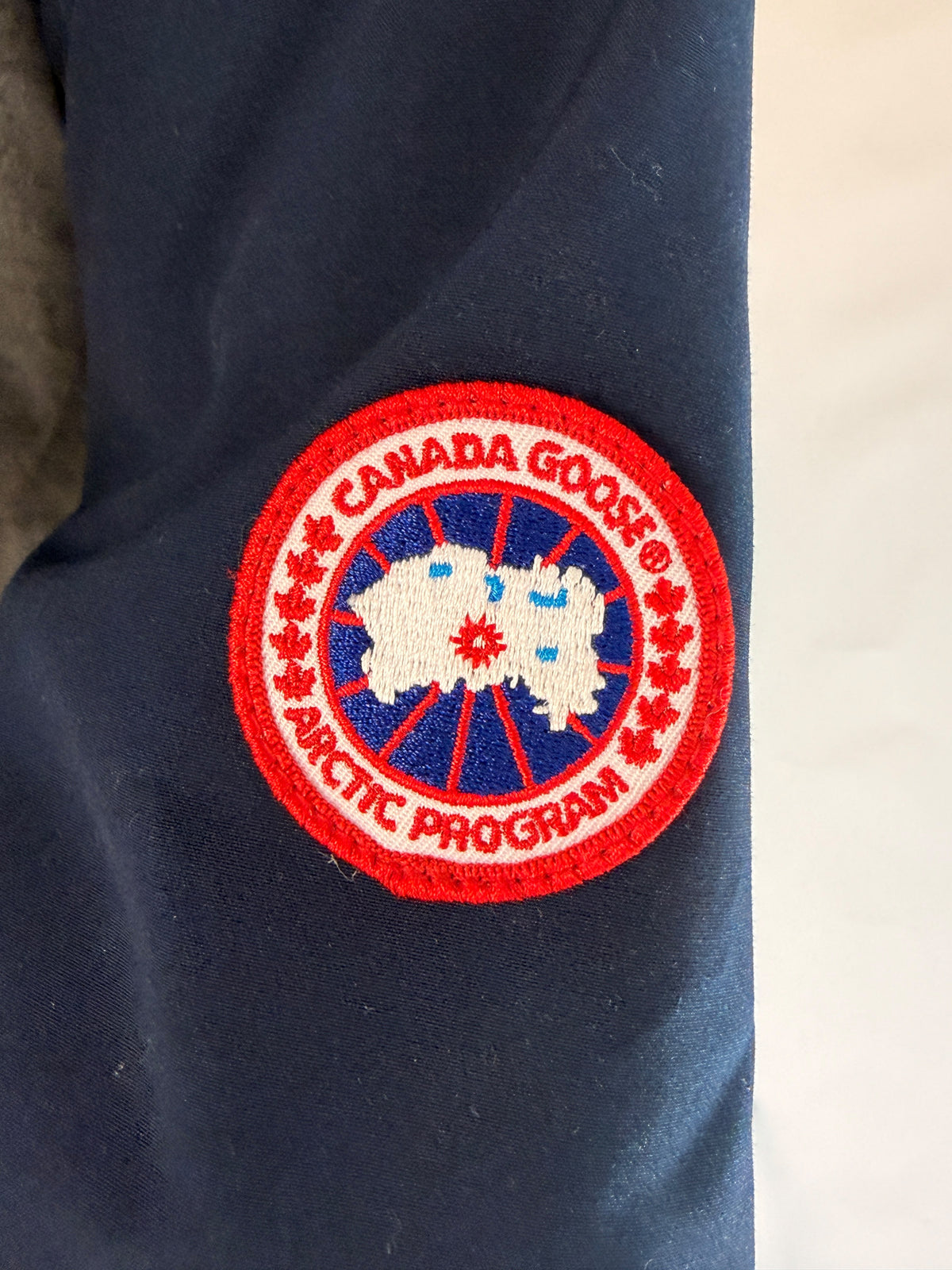 Canada Goose Rossclair Fur Trim Coat Navy 10