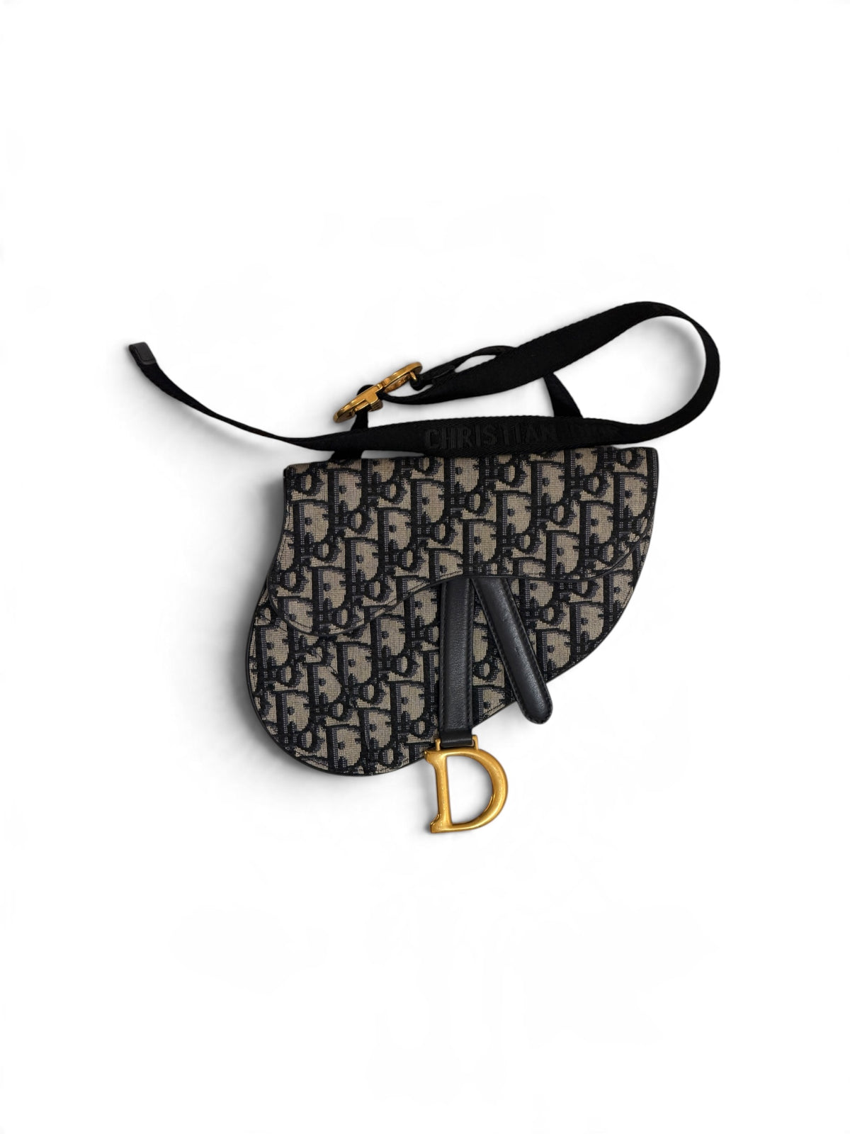 Dior Monogram Saddle Waist Bag Beige/ Navy