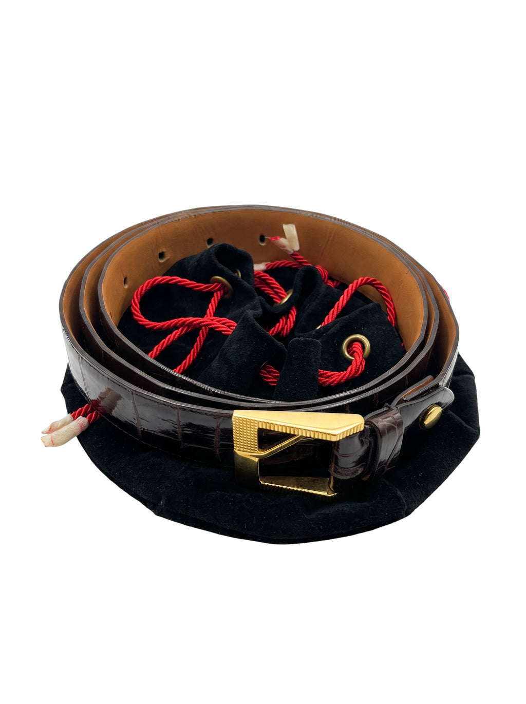 Zilli Crocodile Belts Brown 42.105