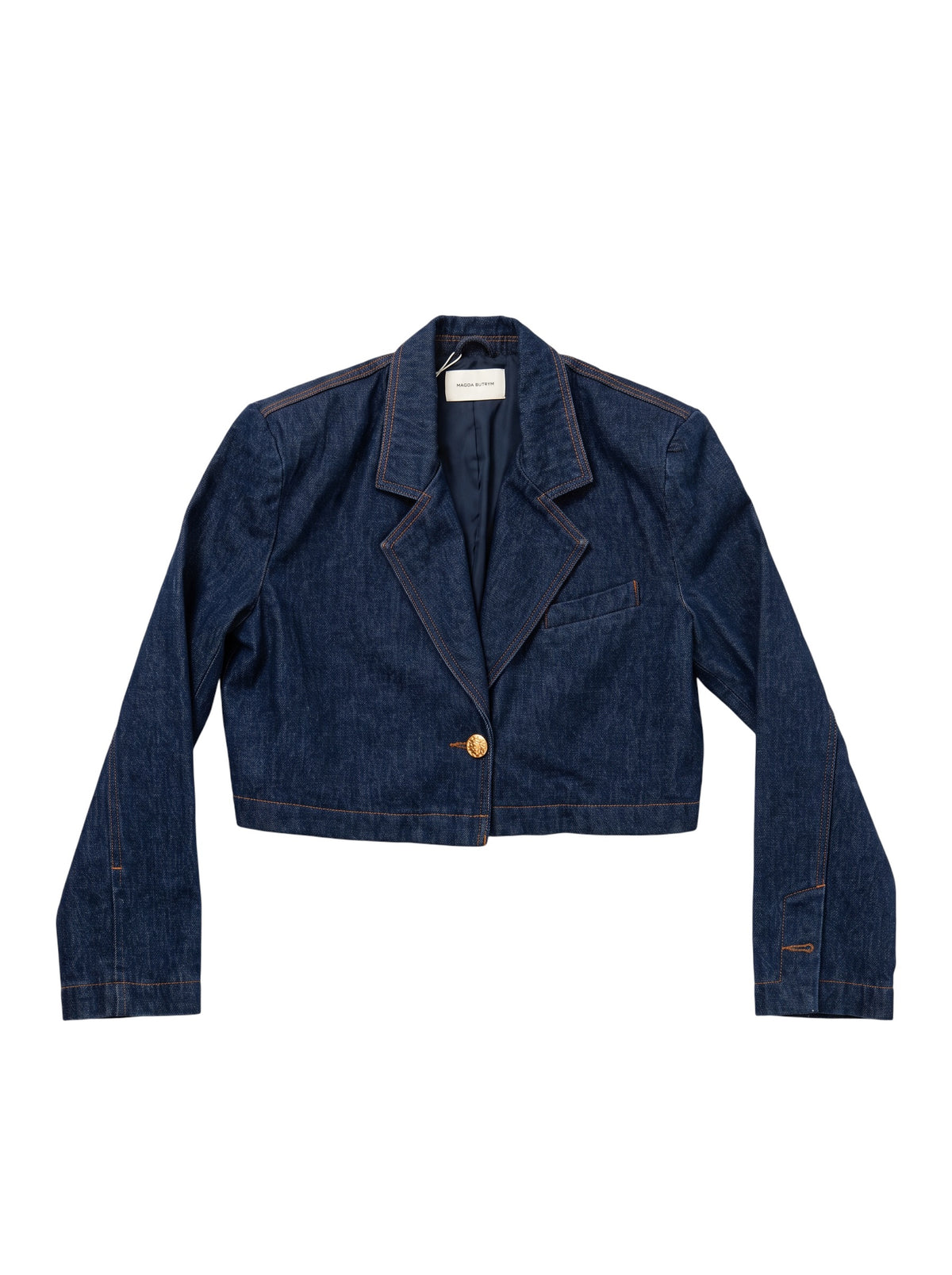 Magda Butrym Cropped Jacket/ Jeans Co-ord Denim 6