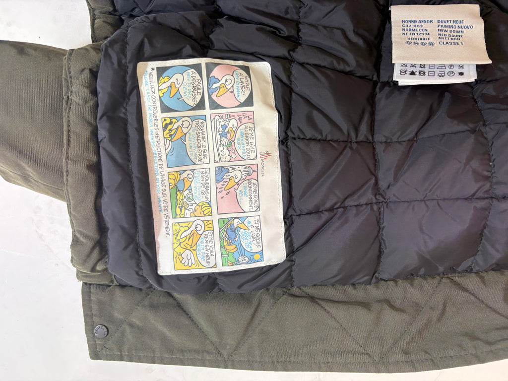 Moncler Fur Trim Jacket Khaki 8