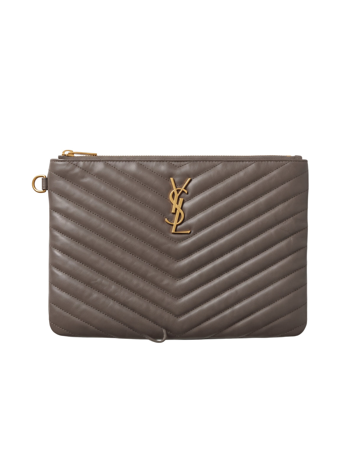 Saint Laurent Cassandre Pouch Grey