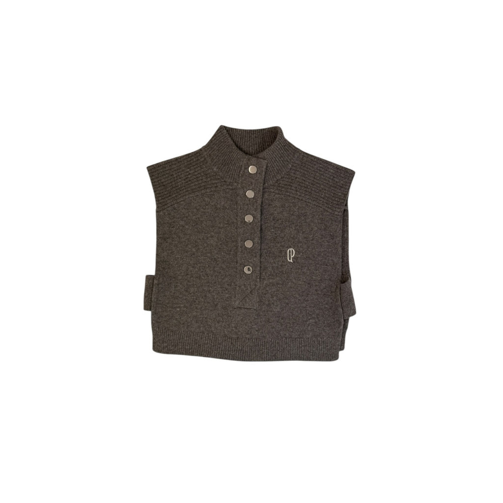 Claudie Pierlot S/S Knit Crop Top Grey S