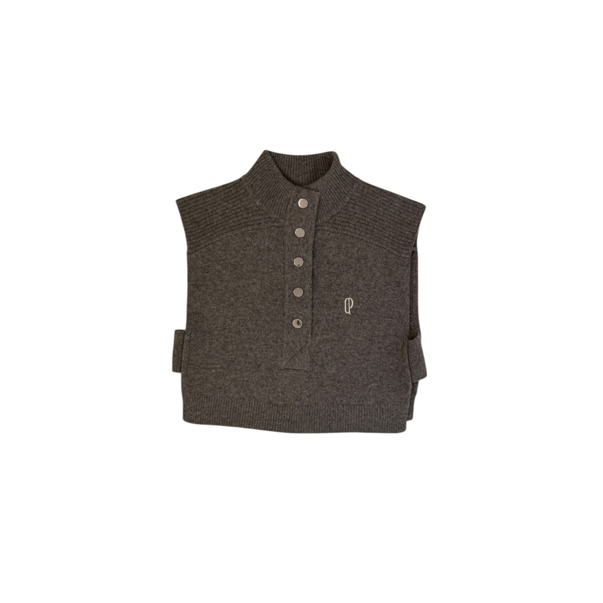 Claudie Pierlot S/S Knit Crop Top Grey S