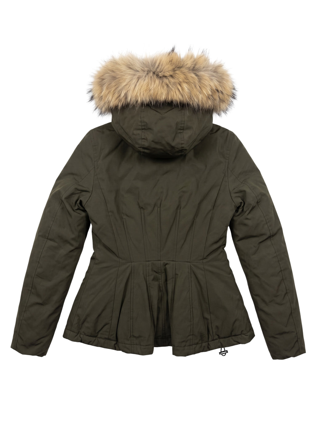 Moncler Fur Trim Jacket Khaki 8