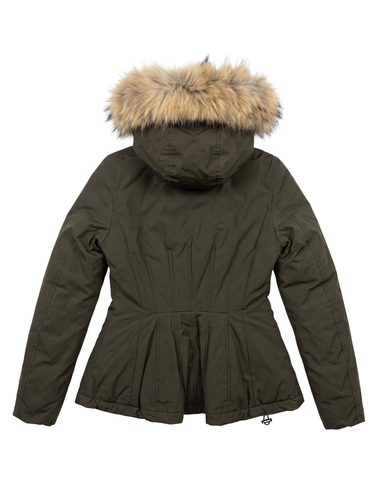 Moncler Fur Trim Jacket Khaki 8