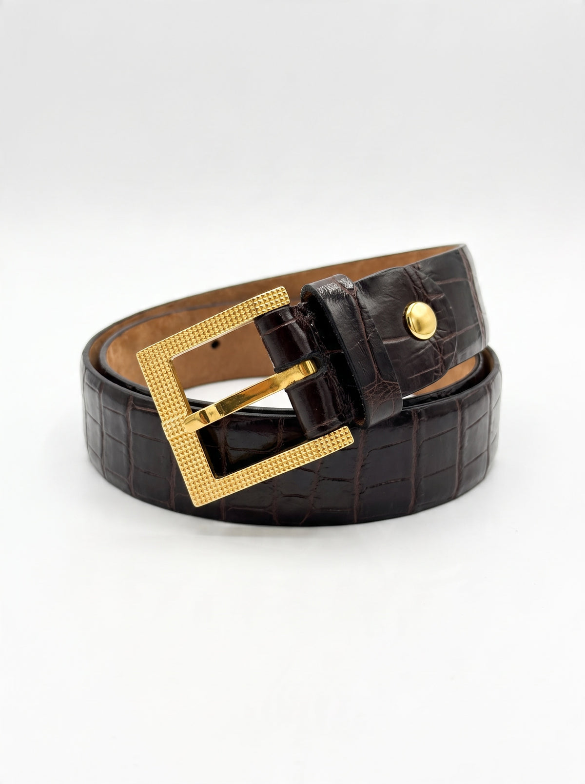 Zilli Crocodile Belts Brown 42.105