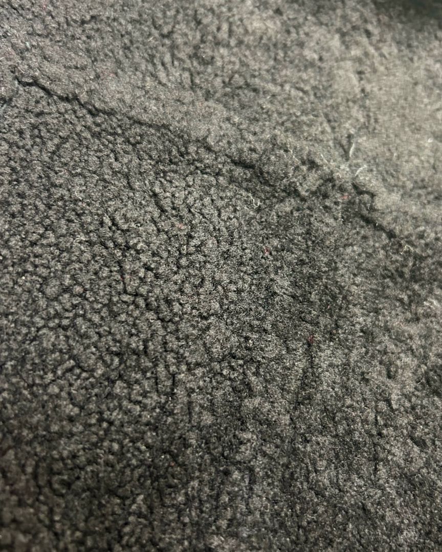 Black Burberry shearling jacket, 10