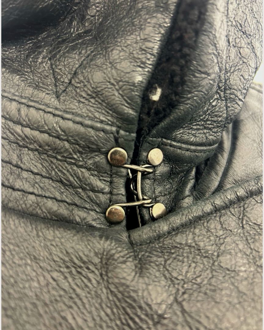 Black Burberry shearling jacket, 10