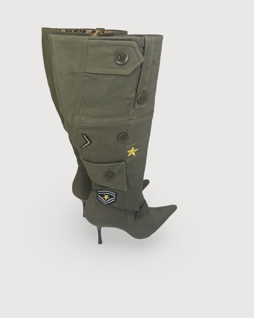 Dolce & Gabbana Army Boots Khaki 40