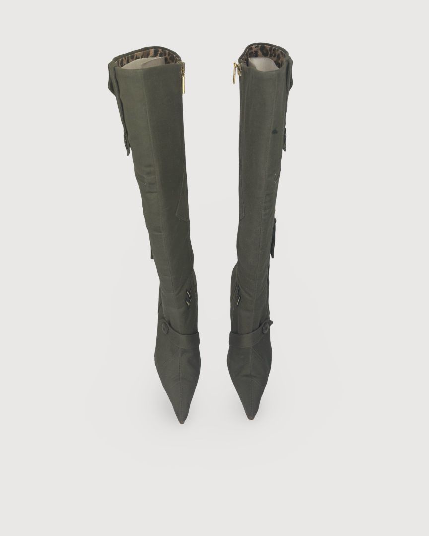 Dolce & Gabbana Army Boots Khaki 40