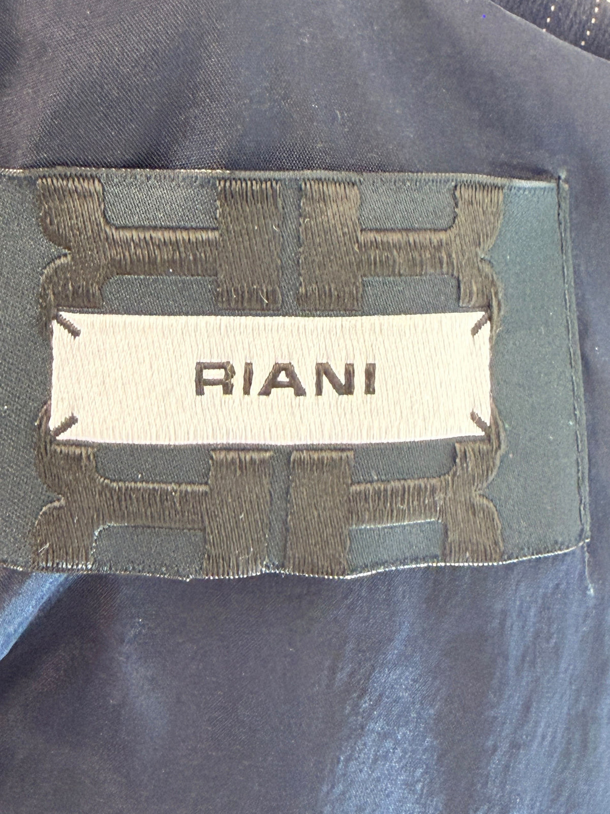 Riani Jacket SINGLE BREASTED Navy fine stripe 12