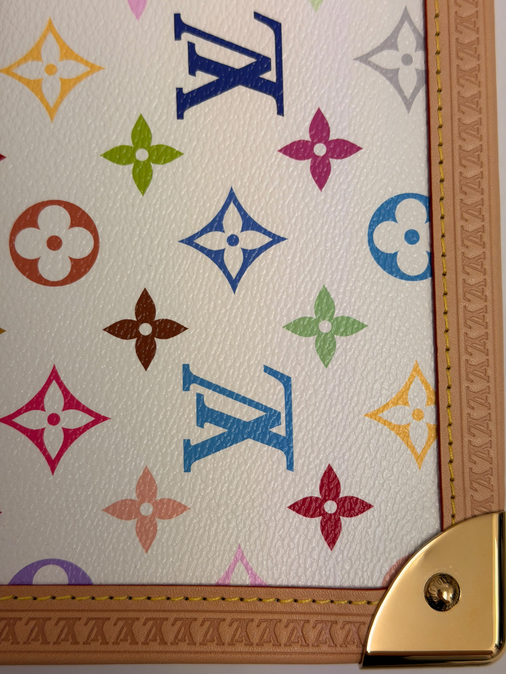 Louis Vuitton X Takashi Murakami OnTheGo Trunk MM Handbag White/ Multi Coloured