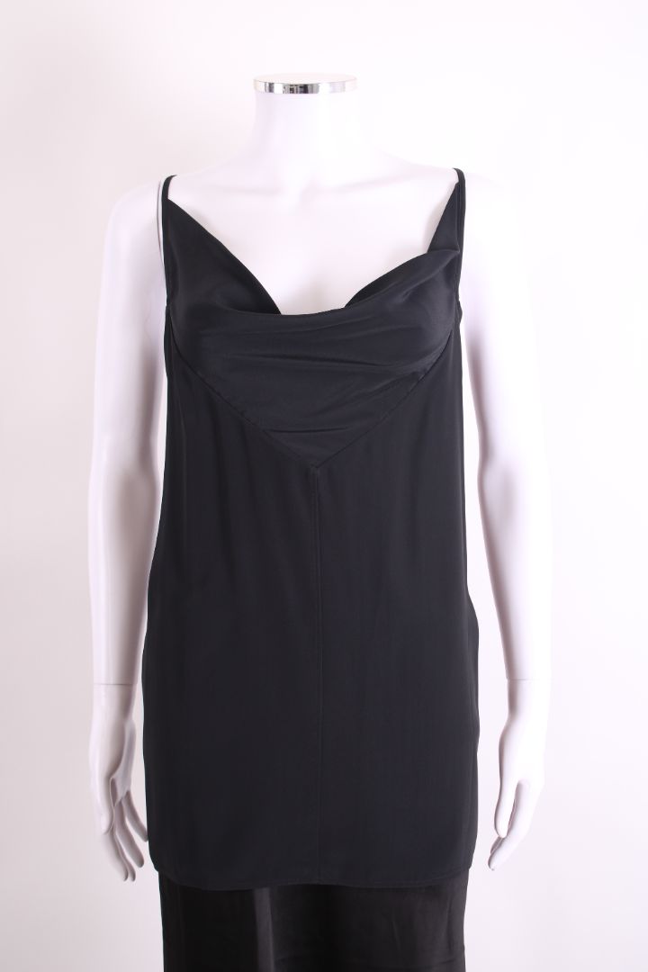 Rick Owens Draped Neck Cami Black 10