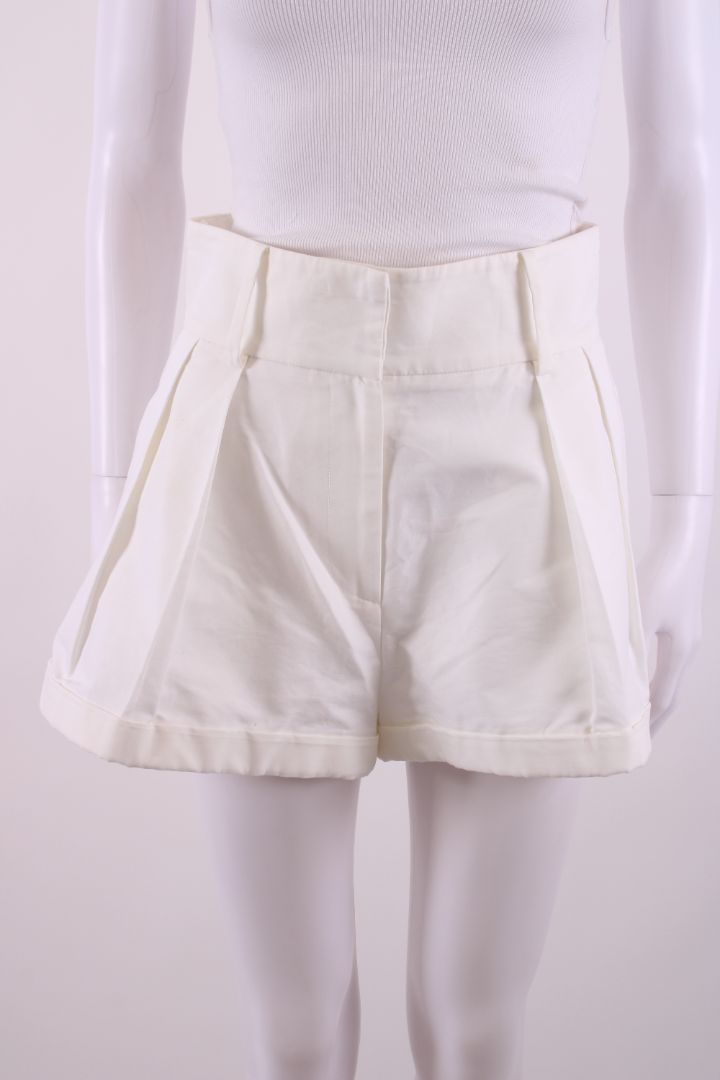 Valentino High Waisted Shorts Cream 8