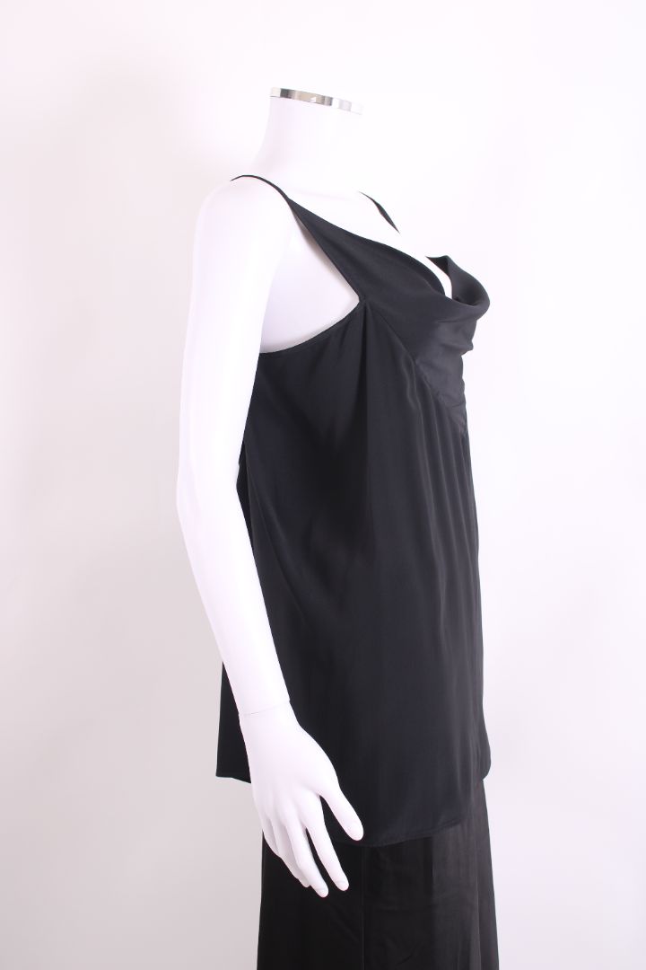 Rick Owens Draped Neck Cami Black 10