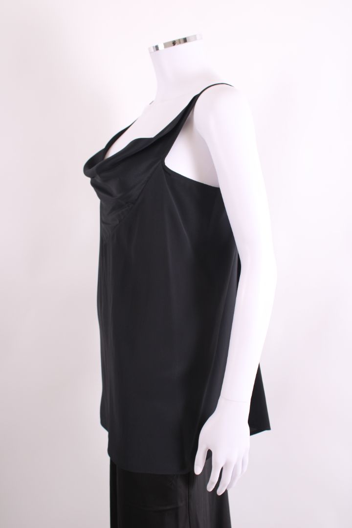Rick Owens Draped Neck Cami Black 10