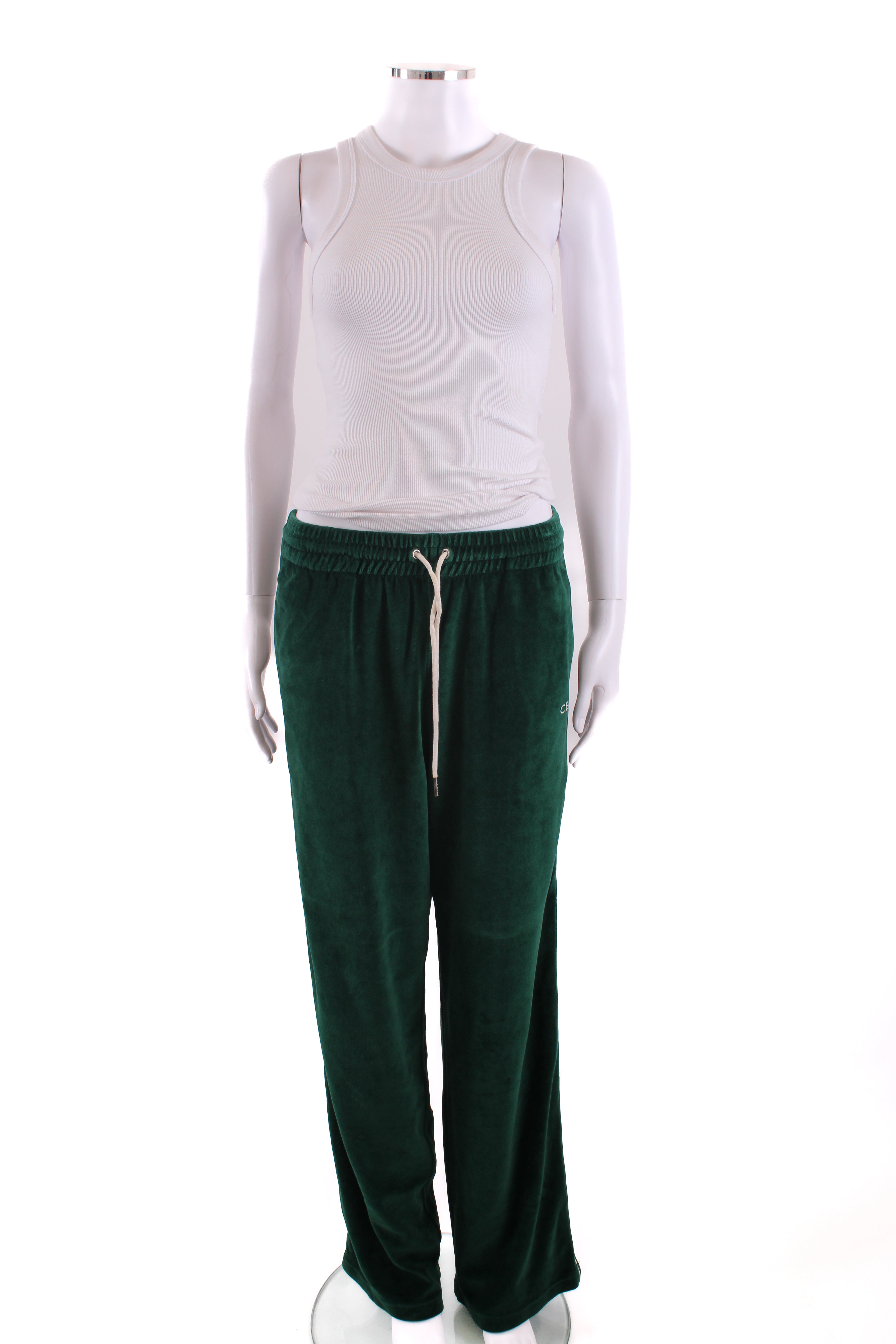 Celine Velour Joggers Green XS