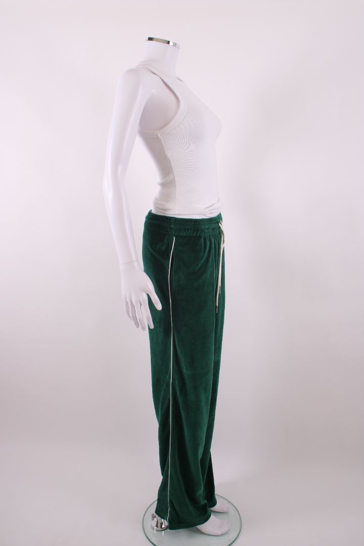 Celine Velour Joggers Green XS