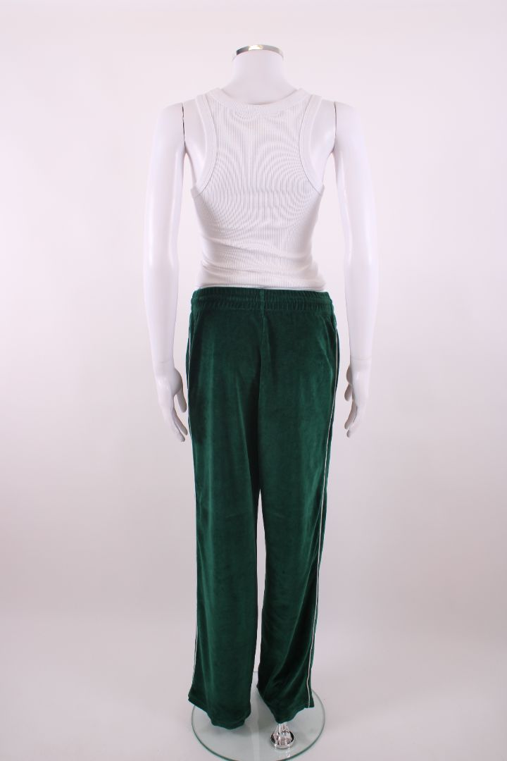 Celine Velour Joggers Green XS