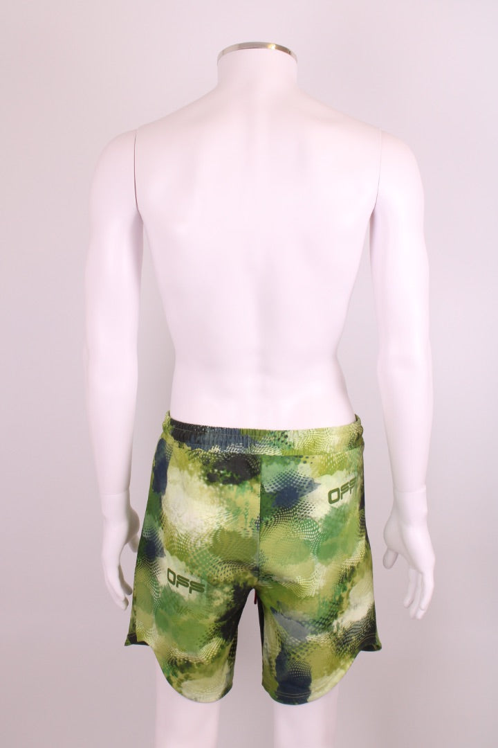Off-White Printed Shorts & Top Green M / L