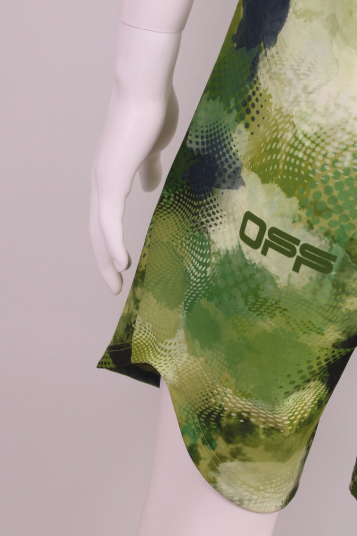 Off-White Printed Shorts & Top Green M / L